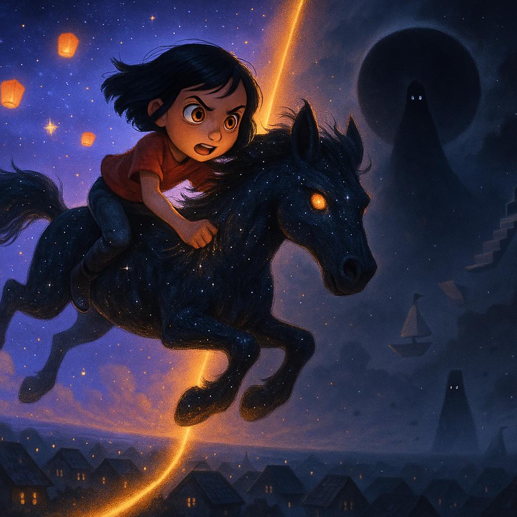 Estela e o Cavalo-Sombra: A Menina que Domou um Eclipse — Parte 1