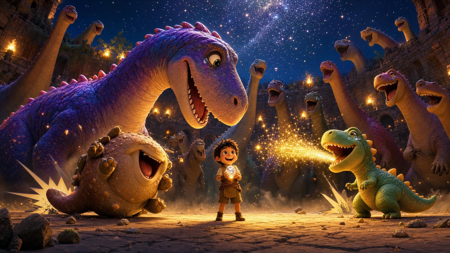 Tom e Rex Rimador na Arena dos Dinossauros Poetas — Parte 2